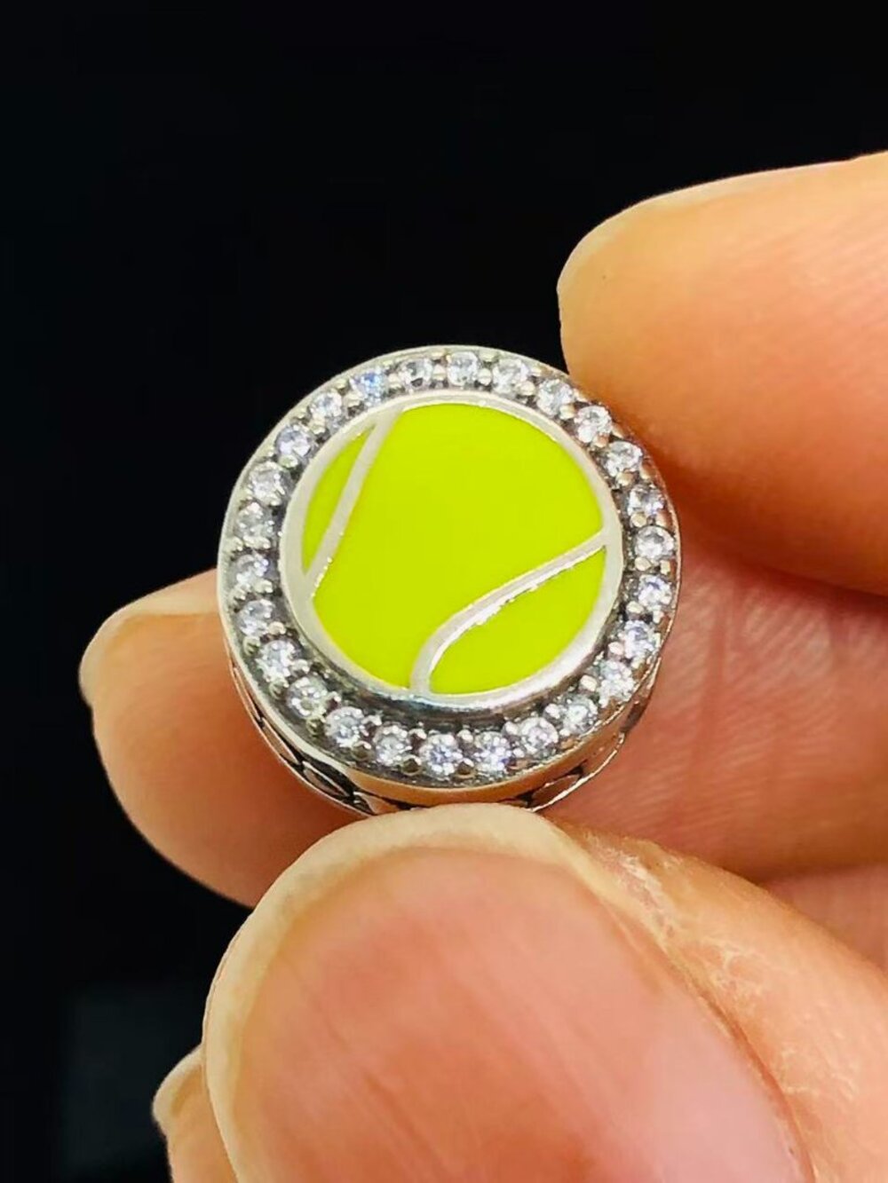 ✨🔥Pandora Tennis Ball Bead Charm S925 Silver with box